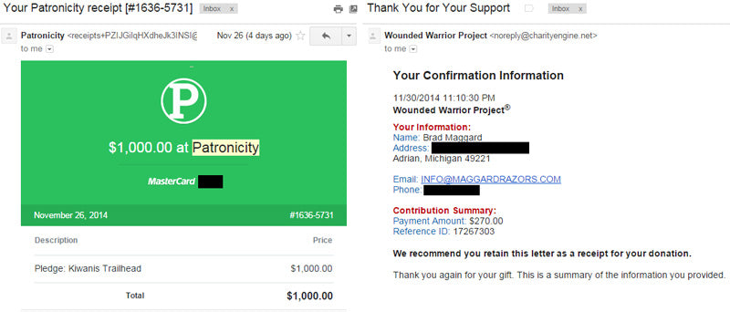 Donations Complete!  Thank you to everyone who contributed!
