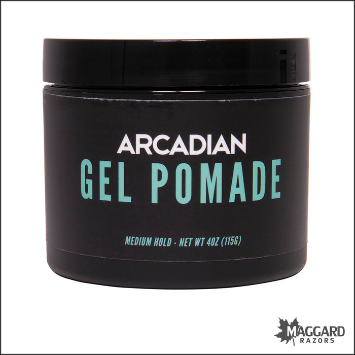 Arcadian Gel Pomade Medium Hold Artisan Pomade, 4oz