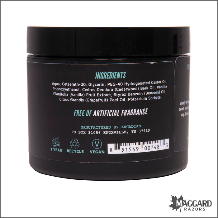 Arcadian Gel Pomade Medium Hold Artisan Pomade, 4oz