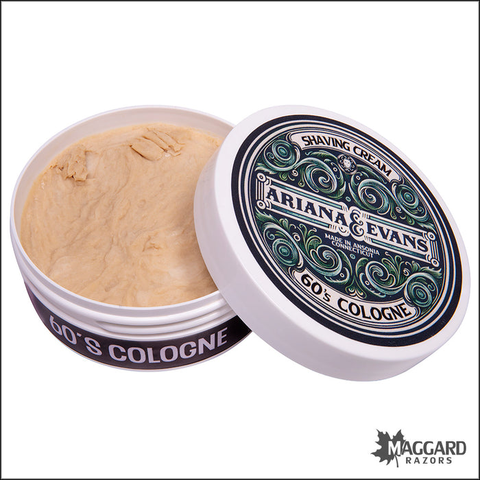 Ariana and Evans 60's Cologne Artisan Shaving Cream, 5.3oz