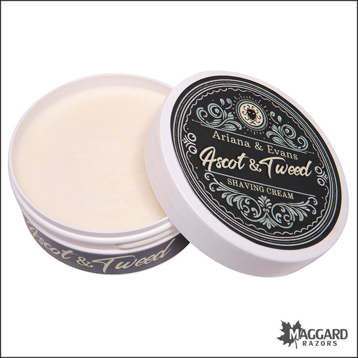 Ariana and Evans Ascot and Tweed Artisan Shaving Cream, 5.3oz