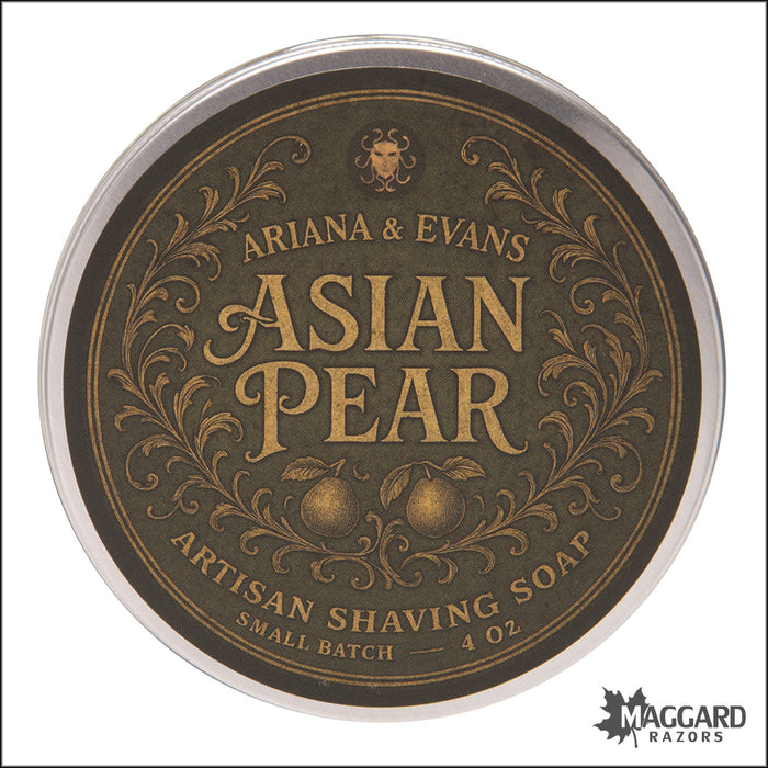 Ariana and Evans Asian Pear Shaving Soap, 4oz - Ultima 2 Base