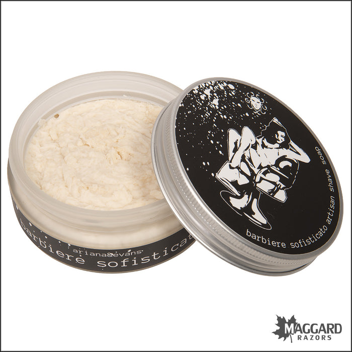 Ariana and Evans Barbiere Sofisticato Artisan Shaving Soap, 5oz - Ultima 2 Base