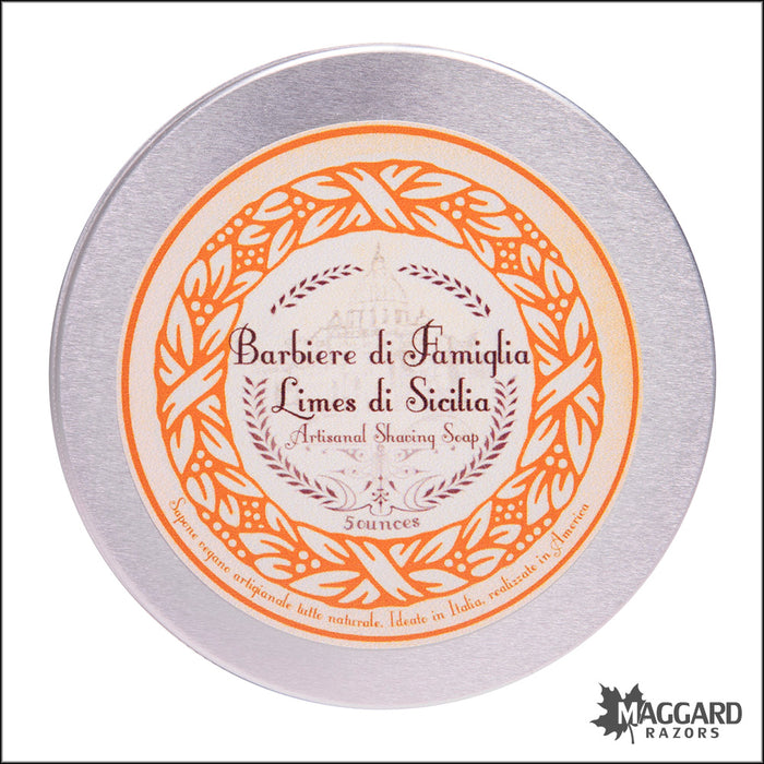 Ariana and Evans Barbiere di Famiglia Limes di Sicilia Shaving Soap, 5oz - VR2 Vegan Base