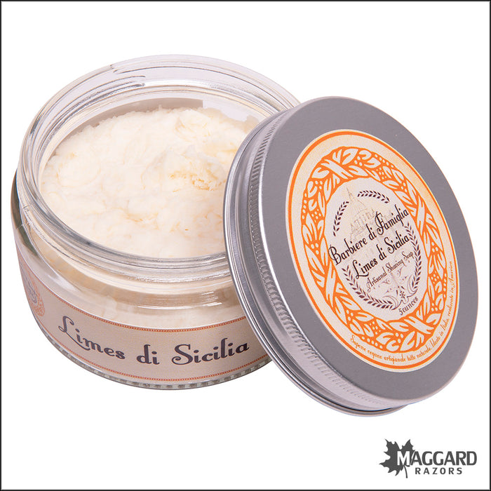 Ariana and Evans Barbiere di Famiglia Limes di Sicilia Shaving Soap, 5oz - VR2 Vegan Base