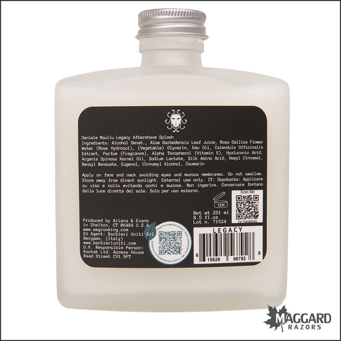 Ariana and Evans Daniele Maullu Legacy Aftershave Splash, 8.5oz