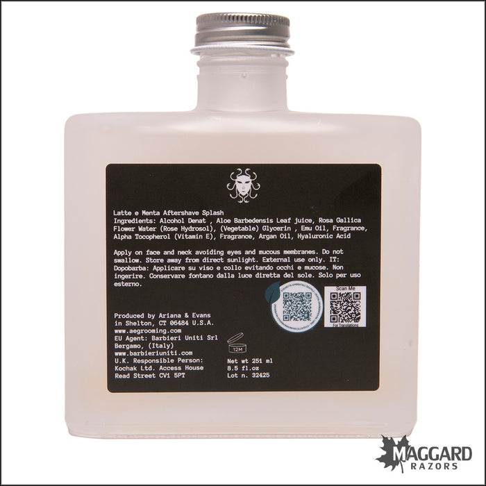 Ariana and Evans Daniele Maullu Latte e Menta Aftershave Splash, 8.5oz