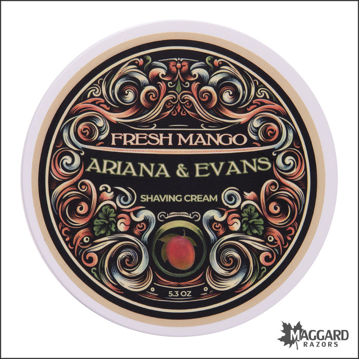 Ariana and Evans Fresh Mango Shaving Cream, 5.3oz