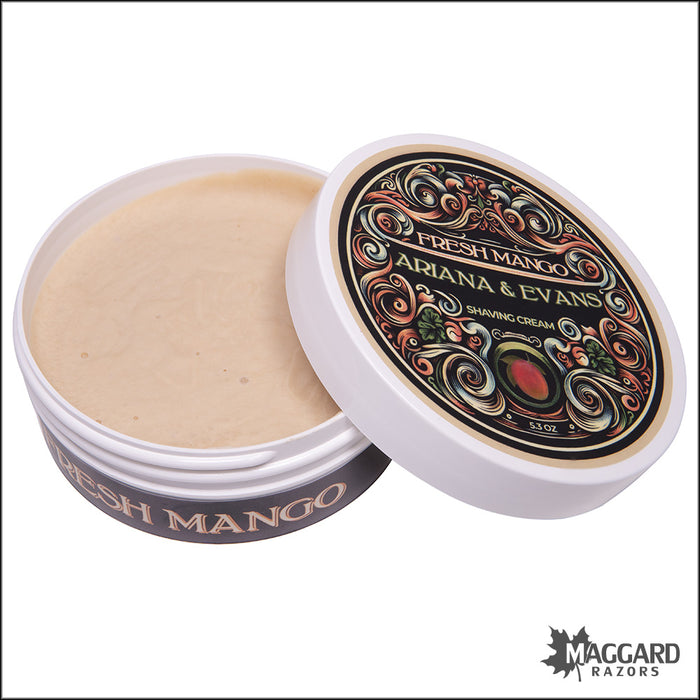 Ariana and Evans Fresh Mango Shaving Cream, 5.3oz
