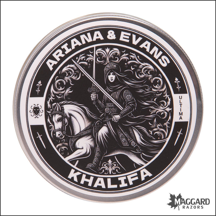 Ariana and Evans Khalifa Artisan Shaving Soap, 4oz - Ultima Base