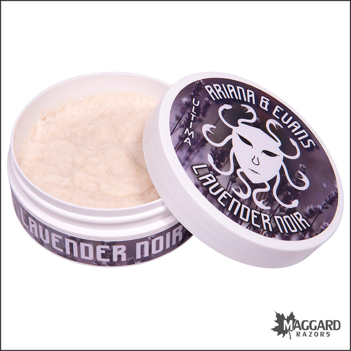 Ariana and Evans Lavender Noir Ultima Artisan Shaving Soap, 4oz