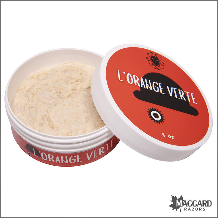 Ariana and Evans L'Orange Verte Artisan Shaving Soap, 4oz - Kaizen 2e Base