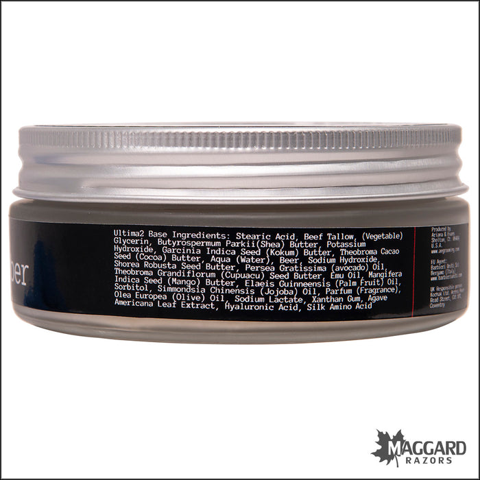 Ariana and Evans Obsidian Ember Shaving Soap, 4oz - Ultima 2 Base