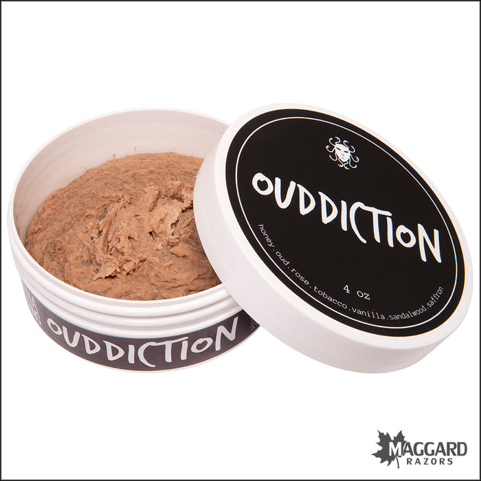 Ariana and Evans Ouddiction Artisan Shaving Soap, 4oz - Kaizen 2e Base