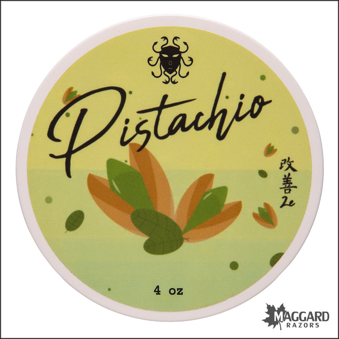 Ariana and Evans Pistachio Artisan Shaving Soap, 4oz - Kaizen 2e Base