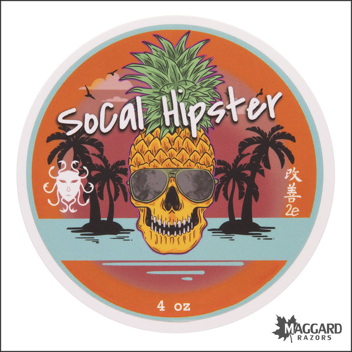 Ariana and Evans SoCal Hipster Artisan Shaving Soap, 4oz - Kaizen 2e Base