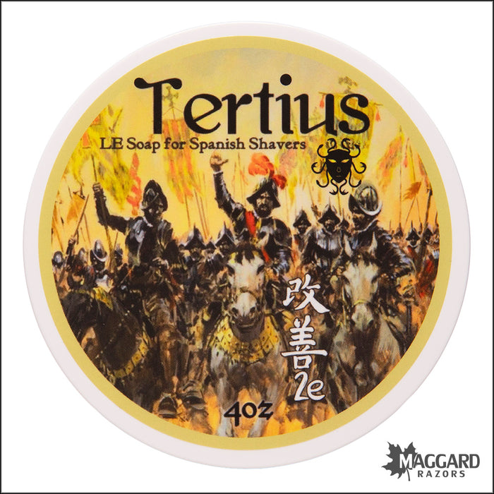 Ariana and Evans Tertius Artisan Shaving Soap, 4oz - Kaizen 2e Base
