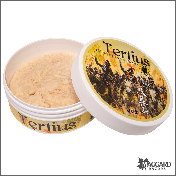 Ariana and Evans Tertius Artisan Shaving Soap, 4oz - Kaizen 2e Base