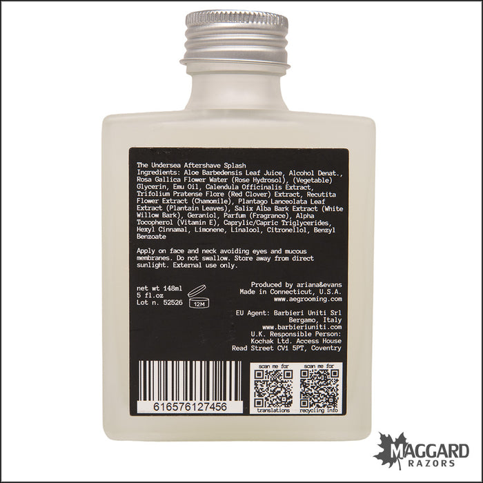 Ariana and Evans The Undersea Aftershave Splash, 5oz