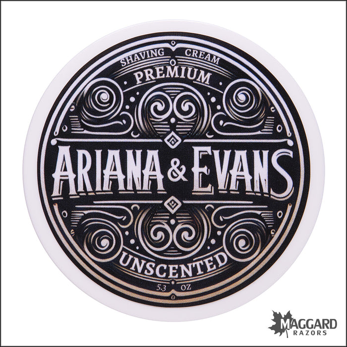 Ariana and Evans Unscented Artisan Shaving Cream, 5.3oz