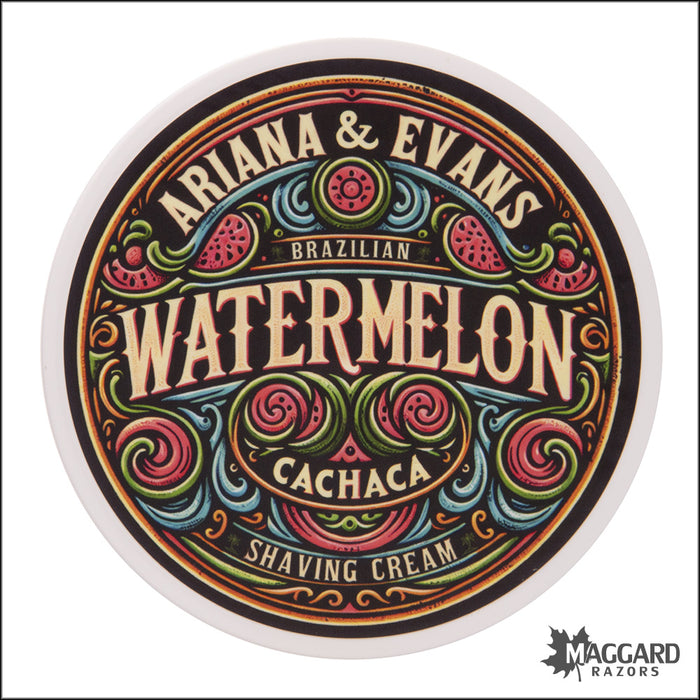 Ariana and Evans Watermelon Cachaca Artisan Shaving Cream, 5.3oz