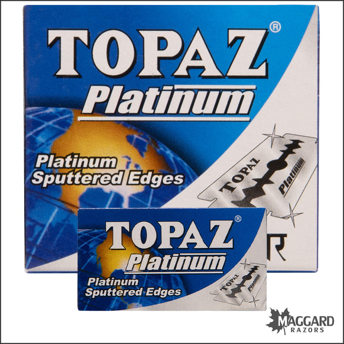 Topaz Platinum Double Edge Safety Razor Blades