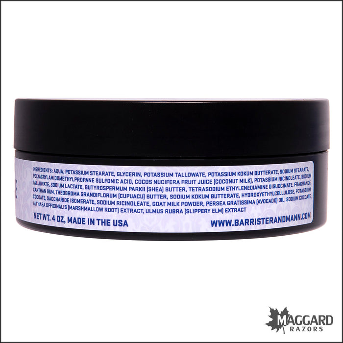 Barrister and Mann Fougère Angelique Shaving Soap, 4oz - Omnibus Base