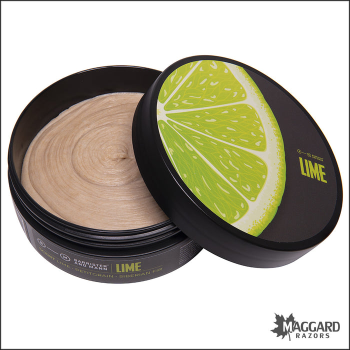 Barrister and Mann Lime Shaving Soap, 4oz - Seasonal Release