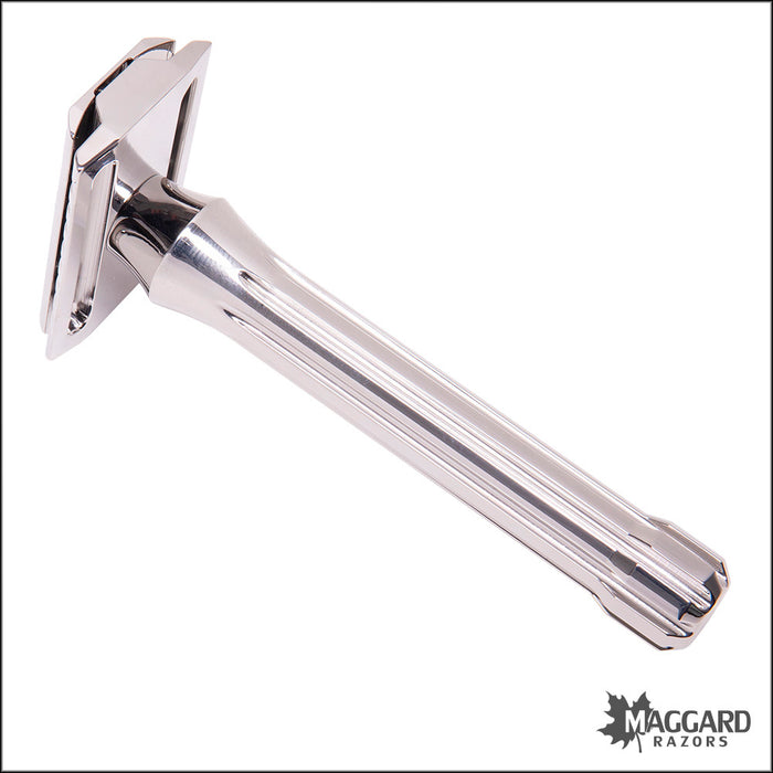 Blackland Razors Blackbird Stainless Steel Closed Comb DE Safety Razor with 85mm Handle, Polished Finish