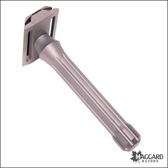 Blackland Razors Blackbird Titanium Closed Comb DE Safety Razor with 85mm Handle, Satin Finish