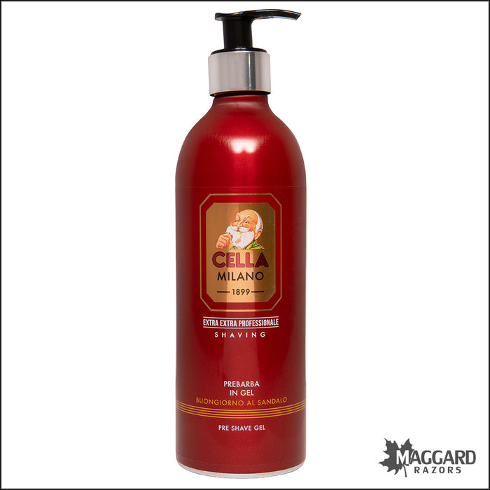 Cella Milano Buongiorno al Sandalo Professionale Pre-Shave Gel, 500ml