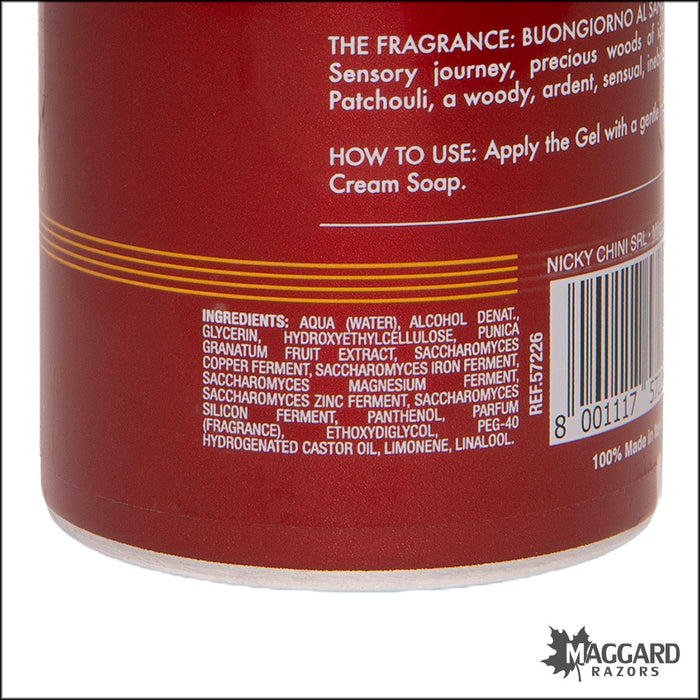 Cella Milano Buongiorno al Sandalo Professionale Pre-Shave Gel, 500ml