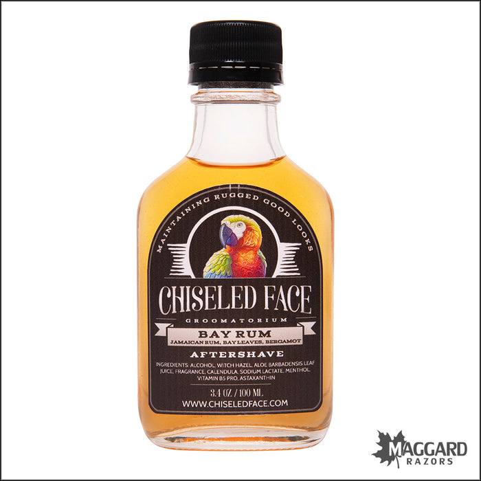 Chiseled Face Bay Rum Artisan Aftershave Splash, 100ml