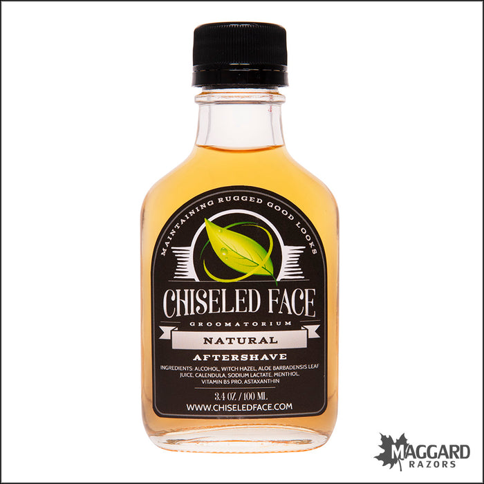 Chiseled Face Natural Artisan Aftershave Splash, 100ml - Unscented