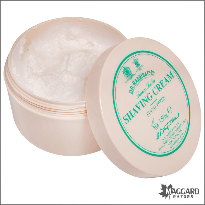 D.R. Harris Eucalyptus Shaving Cream in Bowl, 150g