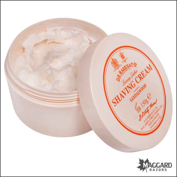 D.R. Harris Sandalwood Shaving Cream in Bowl, 150g