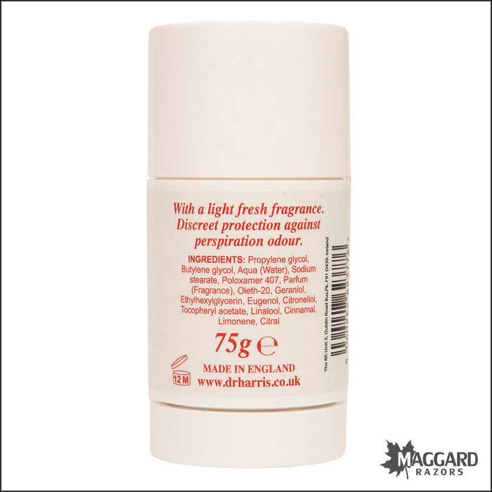 D.R. Harris Twenty Nine Stick Deodorant, 75g - Alcohol Free