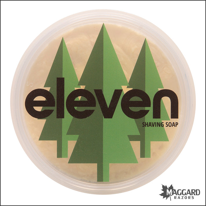 Eleven Shaving Cedar, Vetiver, and Sweetgrass Artisan Shaving Soap with Tallow, 4oz - Julien Base