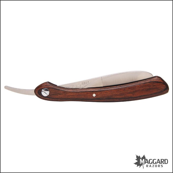 Feather Artist Club DX Folding Straight Razor Shavette, Wood Handle