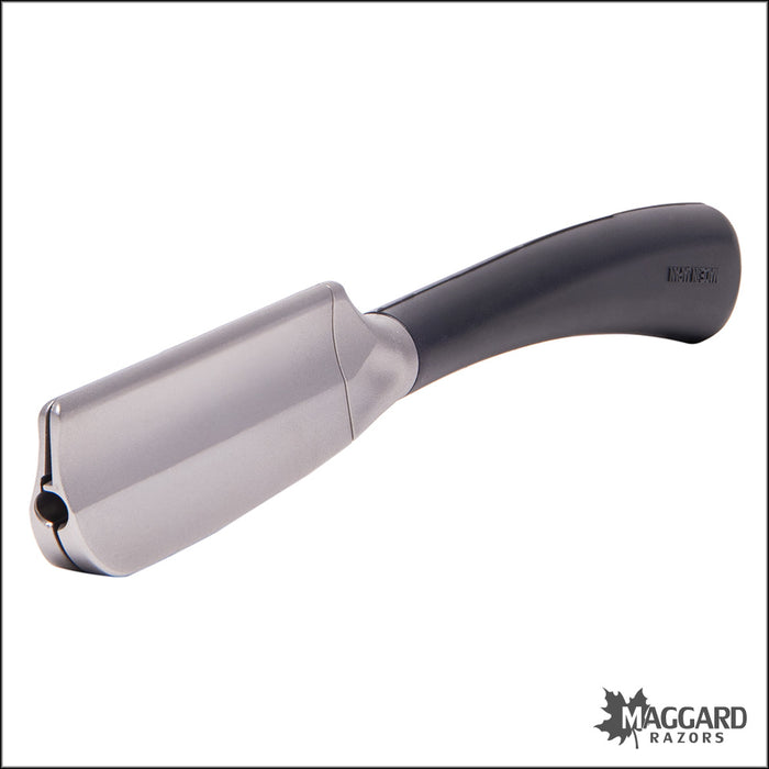 Feather Artist Club SS Kamisori Fixed Straight Razor Shavette, Black Handle