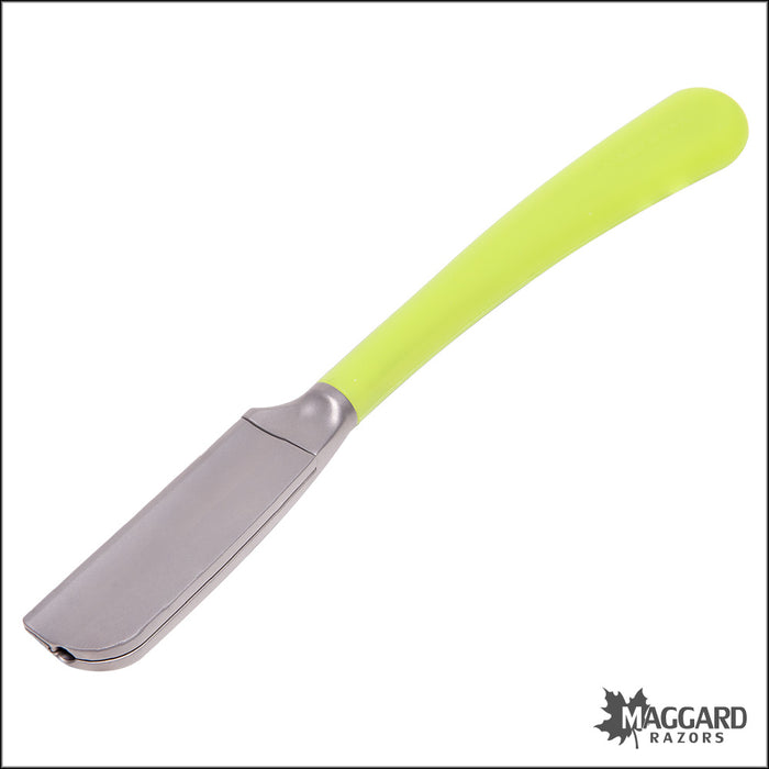 Feather Artist Club SS Fixed Straight Razor Shavette, Lime Handle