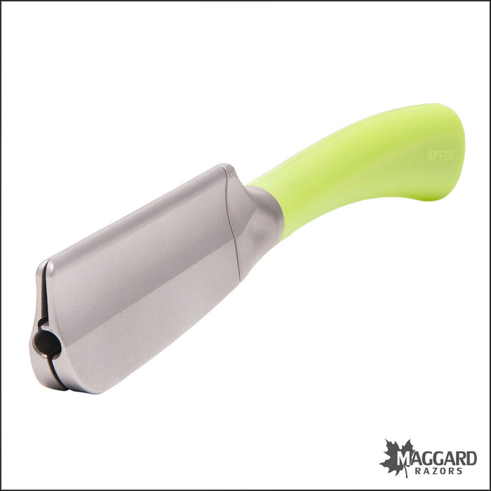 Feather Artist Club SS Fixed Straight Razor Shavette, Lime Handle