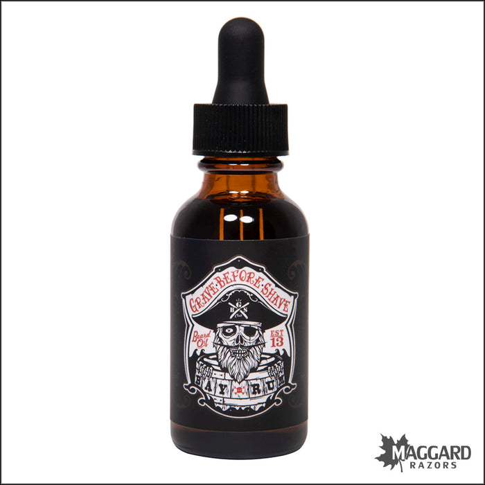 Grave Before Shave Bay Rum Beard Oil, 1oz