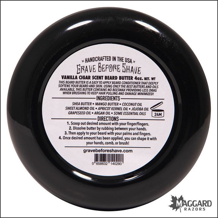 Grave Before Shave Cigar Blend Beard Butter, 4oz