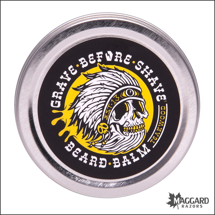 Grave Before Shave Teakwood Beard Balm, 2oz