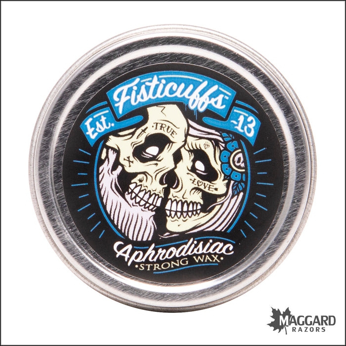 Fisticuffs Mustache Wax Strong Hold, 1oz Tin - Aphrodisiac Scent