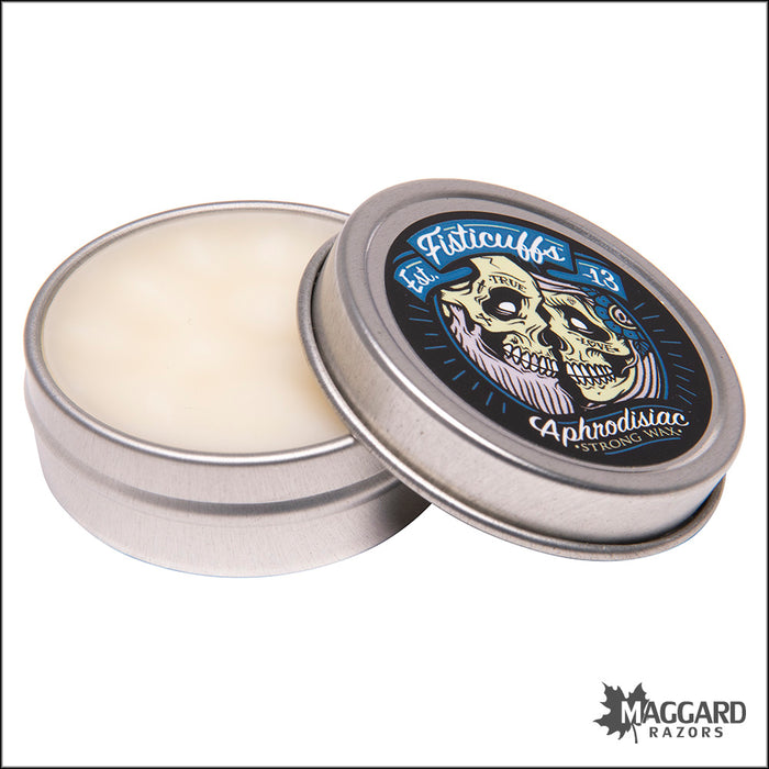 Fisticuffs Mustache Wax Strong Hold, 1oz Tin - Aphrodisiac Scent