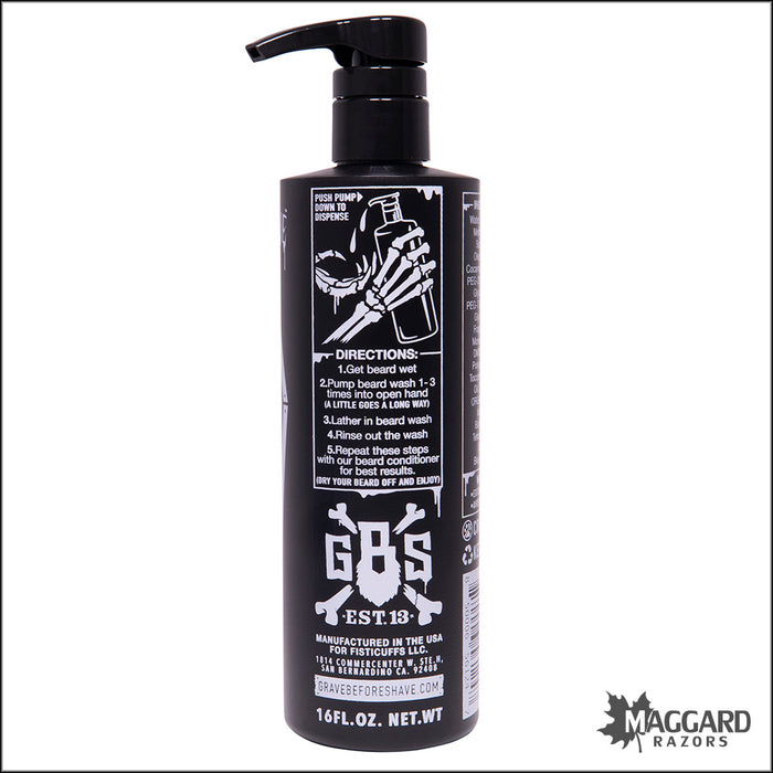 Grave Before Shave Beard Wash with Argan Oil, 16oz