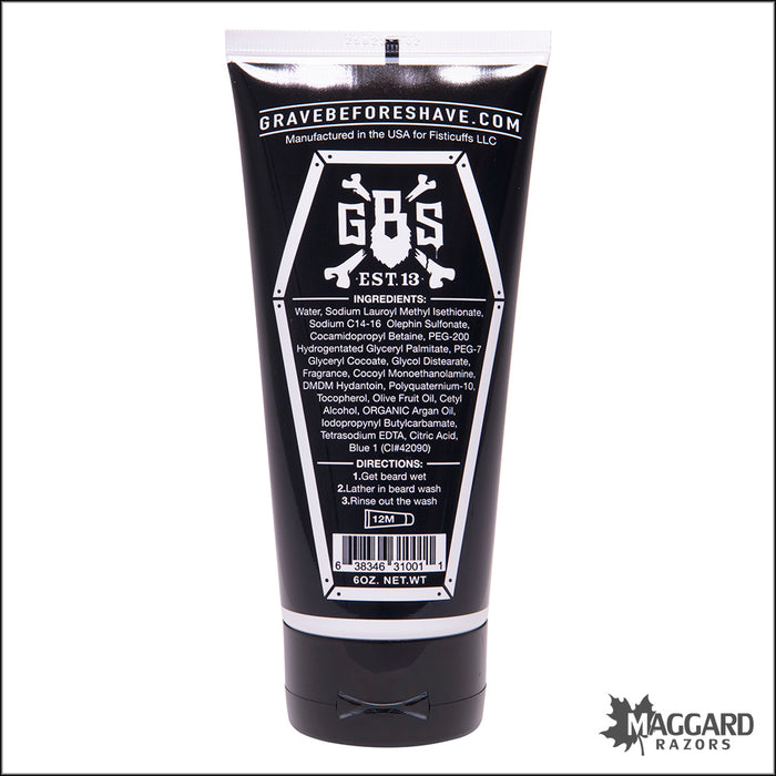 Grave Before Shave Beard Wash with Argan Oil, 6oz