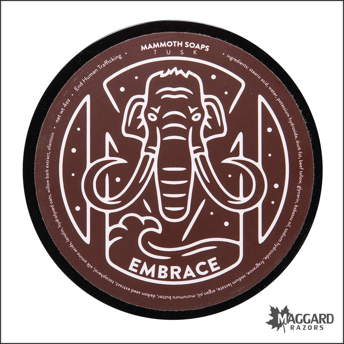 House of Mammoth Embrace Artisan Shaving Soap, 4oz